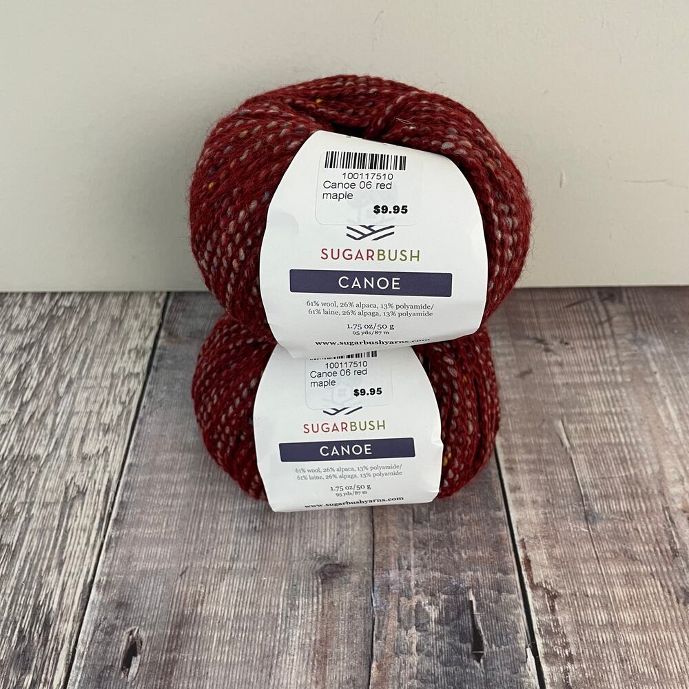 Sugar Bush Canoe Yarn Wool & Alpaca Blend Thick Bulky 50g 95 yds Red Maple Italy